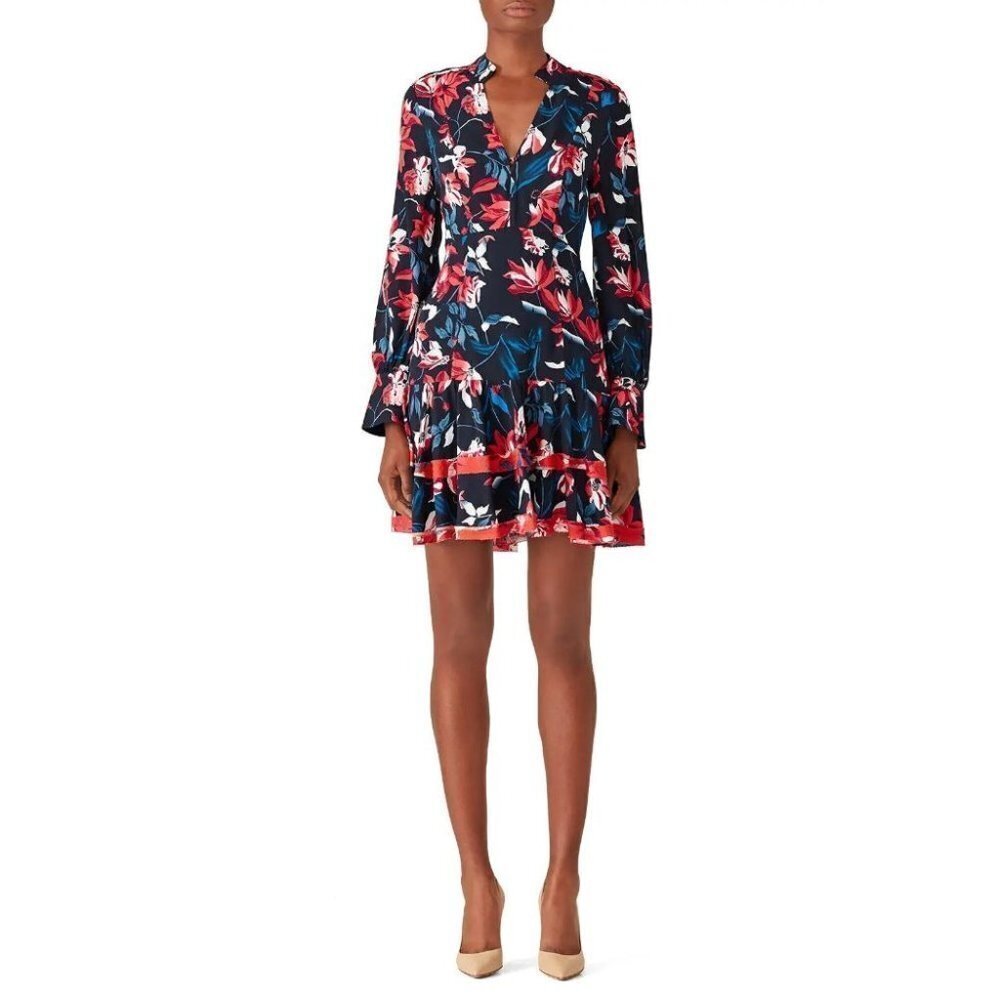Tanya Taylor Navy Tulip Poppy Dress $595 - Picture 3 of 11